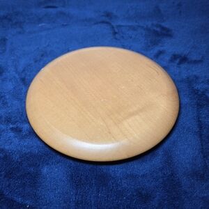 Longaberger Solid Wood Round Basket Topper 7.5"